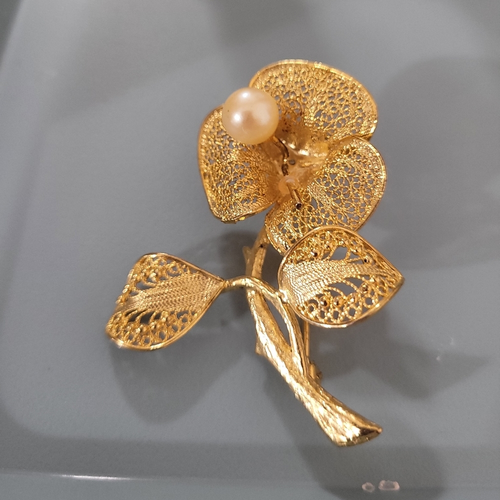 Pin Flower VINTAGE  '80